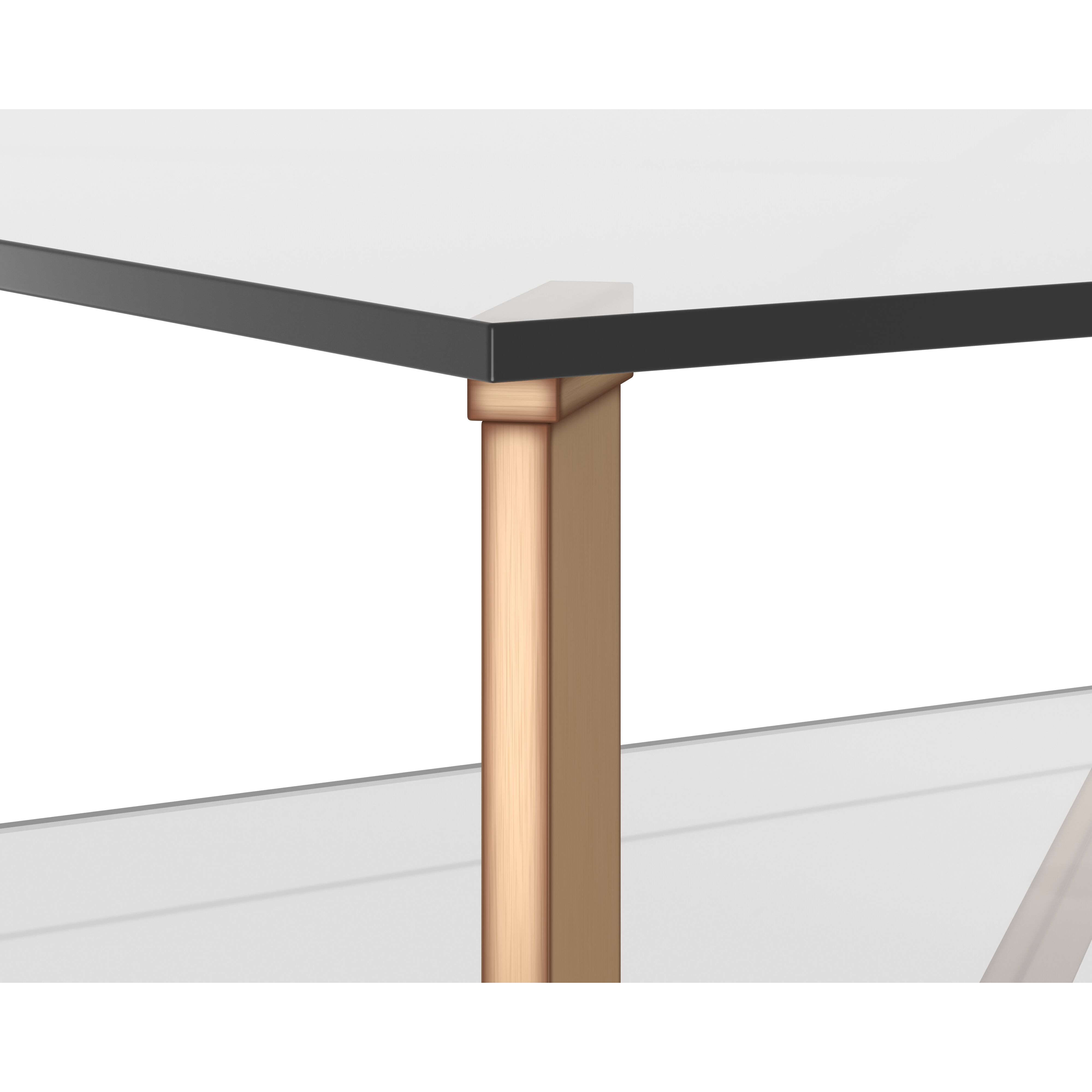 Xavier 43.25 X 43.25 inch Antique Brass Coffee Table